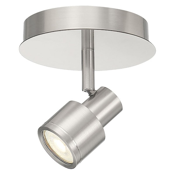 Access Lighting Lincoln, 1 Light Adjustable LED Flush Mount, Brushed Steel Finish 63071LEDDLP-BS - main